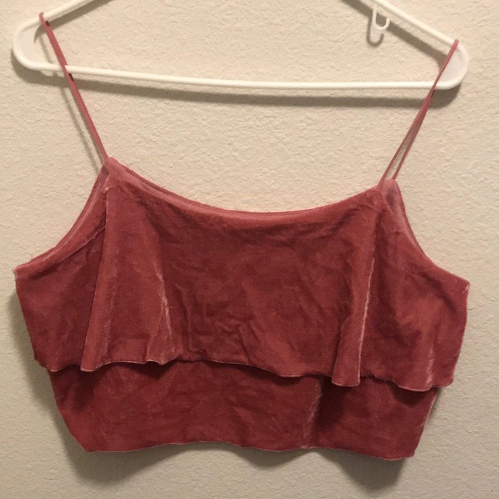 ☠️SOLD☠️ Pink cropped top